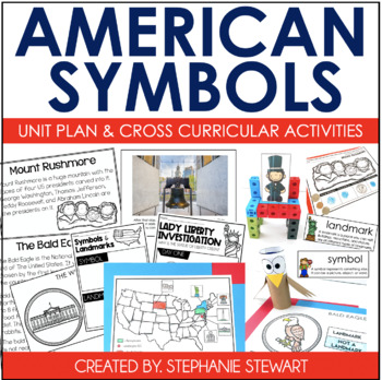 Preview of American Symbols Worksheets, Lessons, and Activities - US Symbols Unit - Gr 1-2