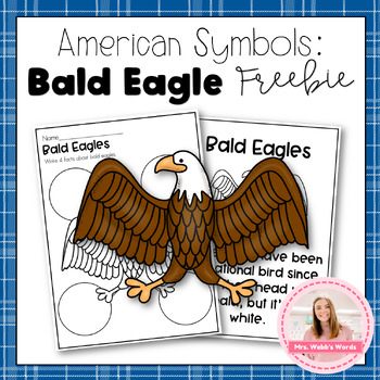 Preview of American Symbols Worksheets and Activities (Bald Eagle Freebie)