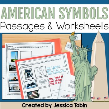 Preview of American Symbols Worksheets and Reading Passages Activities