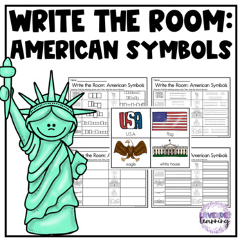 Preview of American Symbols Write the Room - Symbols of America Write the Room