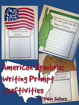 Preview of American Symbols: Writing Prompt Craftivities