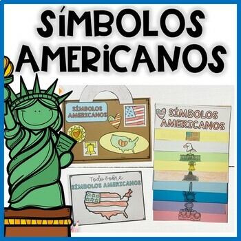 Preview of American Symbols in Spanish | Símbolos americanos | 4th July