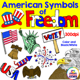 American Symbols of Freedom Clip Art Set