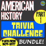 American US History Review Games PART 1 Bundle: 9 Sets for