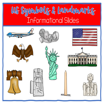 Preview of American US Symbols Informational Slides PDF