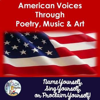 Preview of American Literature Introduction - Poetry, Music and Visual Media Unit