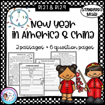 Preview of American and Chinese New Year Passages - RI.2.1 & RI.2.9