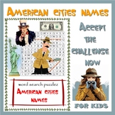 word find - Word Search Puzzles - feature American cities names