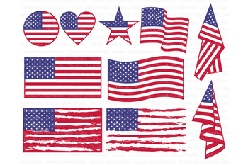 Download American Flag Svg Distressed Usa Flag Svg Files By Doodle Cloud Studio