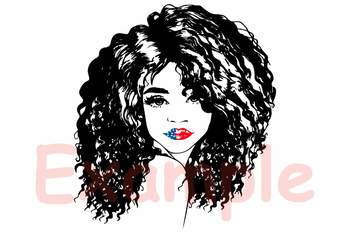 Download American Flag Lips Black Woman Nubian Princess Queen African American Svg 144sv