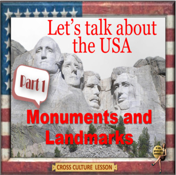 Preview of American monuments and landmarks – part one, PPT, ESL adult and kid no-prep quiz