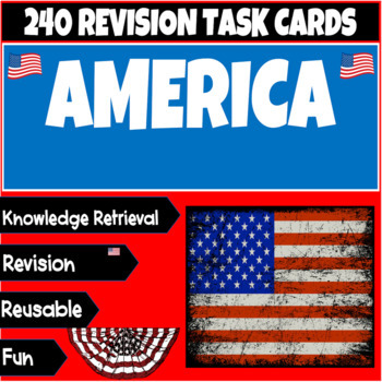 Preview of American themed task card bundle 2