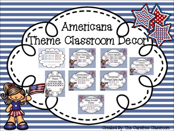 americana classroom decor