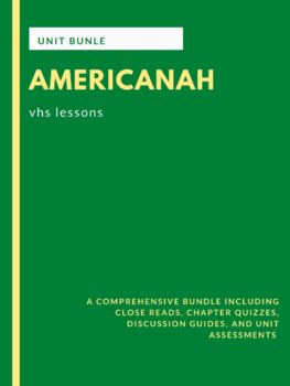 Preview of Americanah: Complete Unit Bundle [Distance Learning]