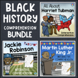 Black History Reading Comprehension MLK Jr Tubman Jackie R