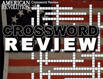 American Revolution Crossword Puzzle - 34 Terms+Key by Burt Brock's Big ...