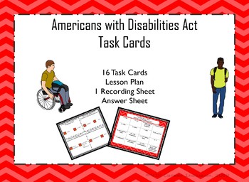 Preview of Americans with Disabilities Act Task Cards