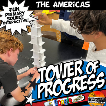 Preview of Americas Aztec & Maya Tower of Progress Primary Source Reading Passages Activity