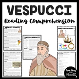 Explorer Amerigo Vespucci Reading Comprehension Worksheet 