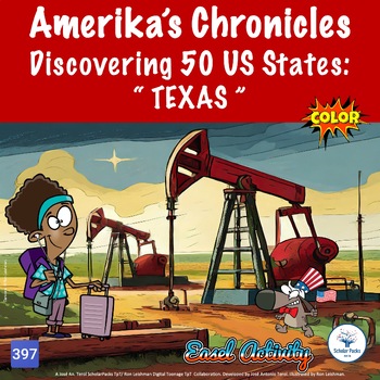Preview of Amerika Packson. Discovering 50 US States: Texas.