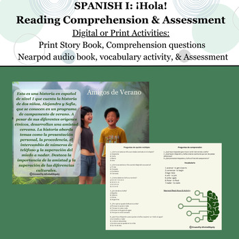 Preview of Amigos de Verano_ SPA I Greeting & Introduction Reading & Assessment
