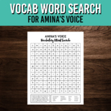 Amina's Voice Word Search Puzzle | Vocabulary Activity | N
