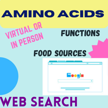 Preview of Amino Acids: Functions + Food Sources Web Search: PROTEIN UNIT