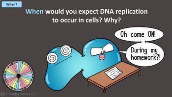 DNA Replication Players Magnet for Sale by amoebasisters