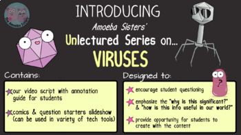 Amoeba Sisters Unlectured Series- VIRUSES by Amoeba Sisters LLC | TpT