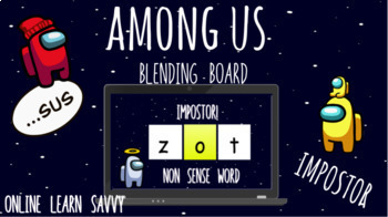 Preview of Among Us Blending Board and More for Google Slides!