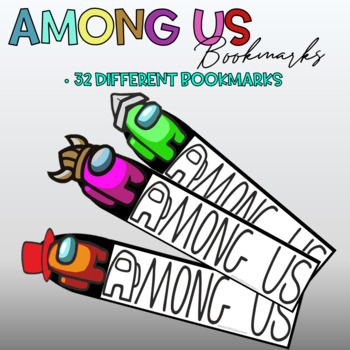 Preview of Among Us Bookmark