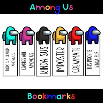 among us bookmarks by rooted in resource teachers pay teachers