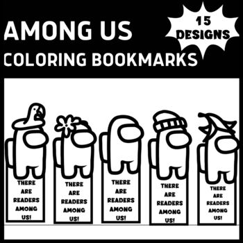 Among Us Bookmark Color Your Own Bookmark Pack Of 50 