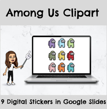 Preview of Among Us Clipart/Stickers Digital