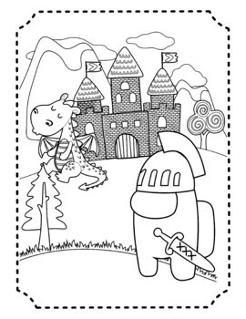 among us coloring pages for kids 41 fun coloring sheets for students vol 1