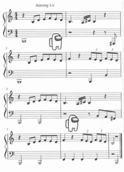 Amogus – sus Amogus Sheet music for Piano (Solo) Easy