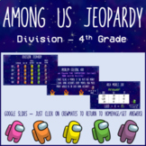 Among Us Jeopardy - 4th Grade Division Review Game