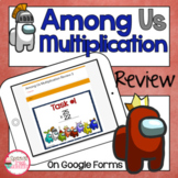 Among Us Multiplication Review | Digital Multiplication Test Prep