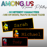 Among Us Name Plates - Desk Tags