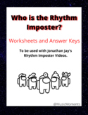 Among Us Rhythm Imposter Worksheets and Answer Keys