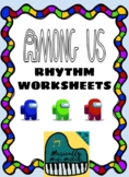 Among Us Rhythm Worksheets