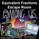 Among Us Themed Escape Room: Equivalent Fractions