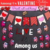 Among Us Valentines Day Bulletin Board Theme Clipart.