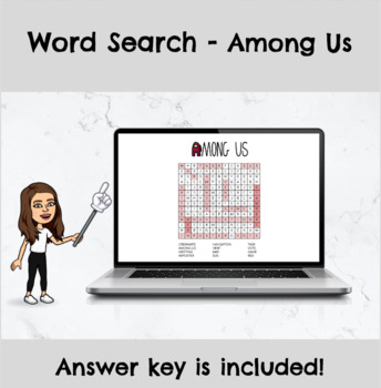 among us word search by coloring in the world tpt