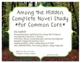 Among the Hidden Complete Novel Study for Common Core & As