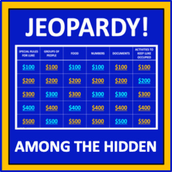 Preview of Among the Hidden Jeopardy - an interactive ELA game