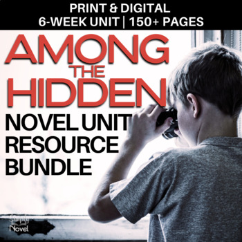 Preview of Among the Hidden Novel Study No-Prep Teaching Resource BUNDLE - Print & Digital