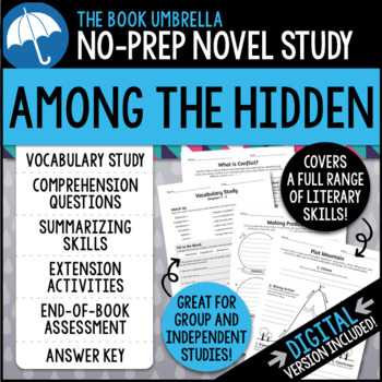 Preview of Among the Hidden Novel Study { Print & Digital }