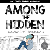 Among the Hidden Novel Study Unit for Grades 4-8 CCSS Aligned