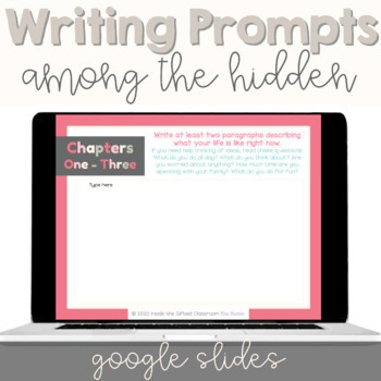 Preview of Among the Hidden Paired Writing Prompts | Digital Google Slides